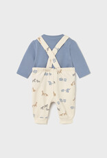 Mayoral Safari Print Knit Overall Set