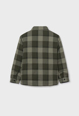 Mayoral Reversible Plaid Olive Shirt