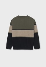 Mayoral Olive Block Sweater