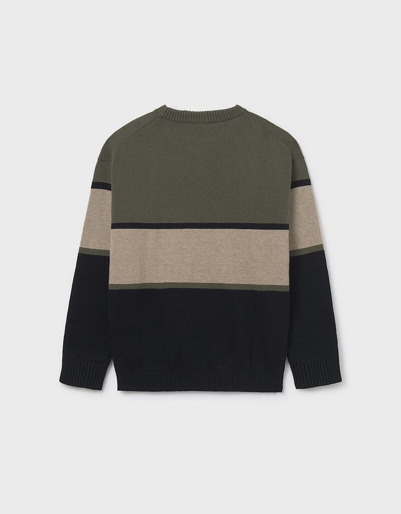 Mayoral Olive Block Sweater