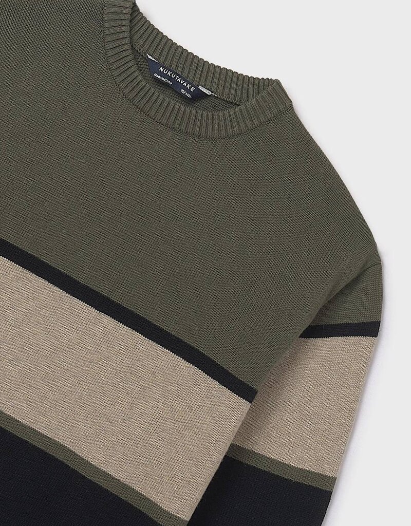 Mayoral Olive Block Sweater