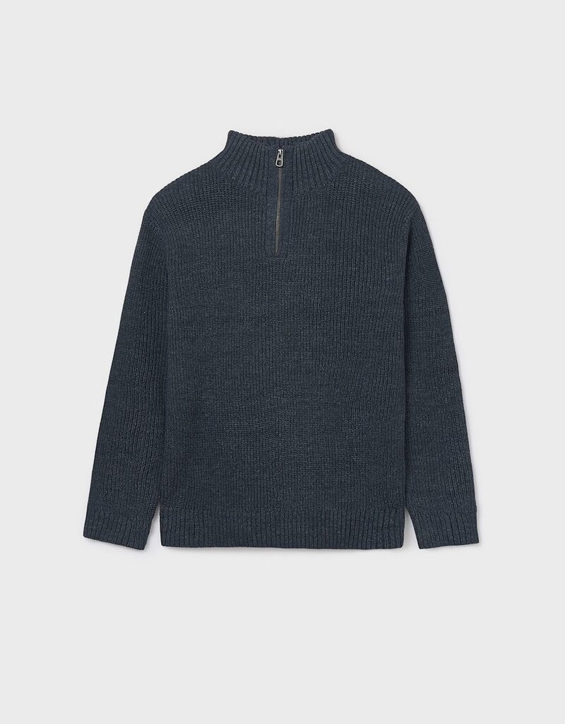 Mayoral Quarter Zip Eclipse Blue Sweater