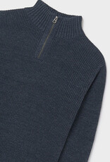 Mayoral Quarter Zip Eclipse Blue Sweater