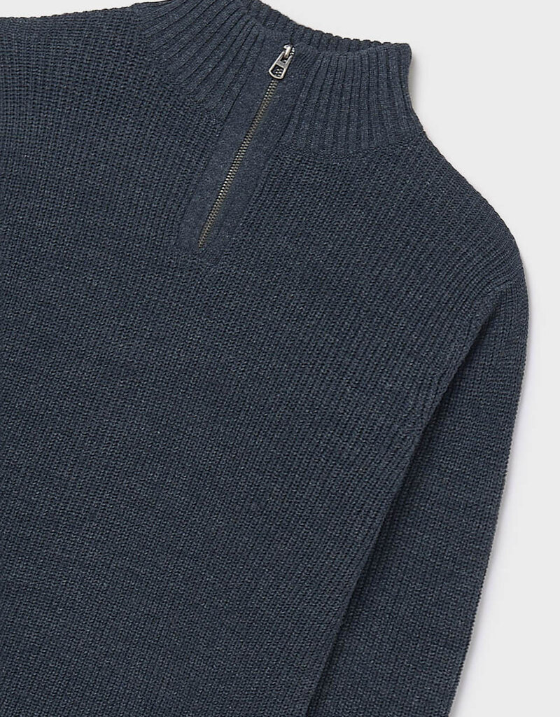 Mayoral Quarter Zip Eclipse Blue Sweater