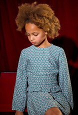 Mayoral Green Top w/Shirred Waist