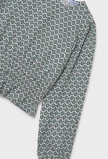 Mayoral Green Top w/Shirred Waist