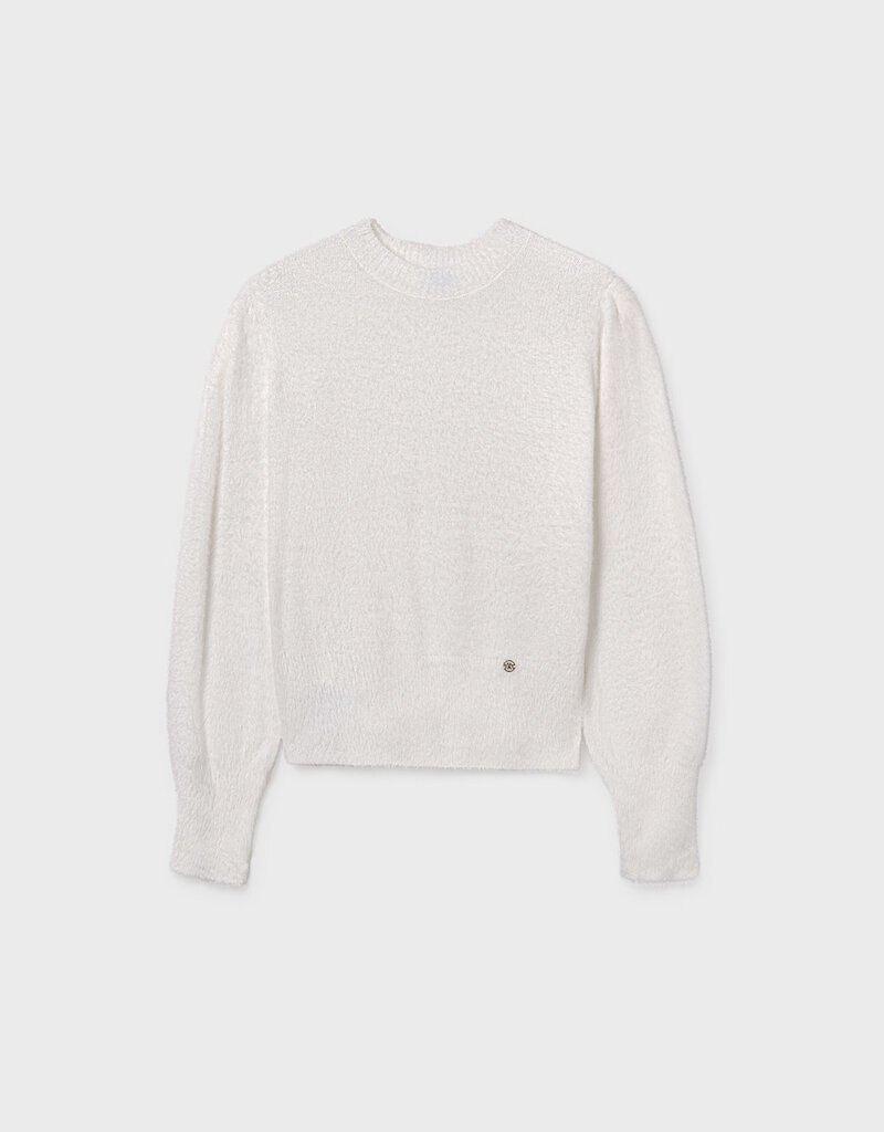 Mayoral Cream Mock Neck Sweater