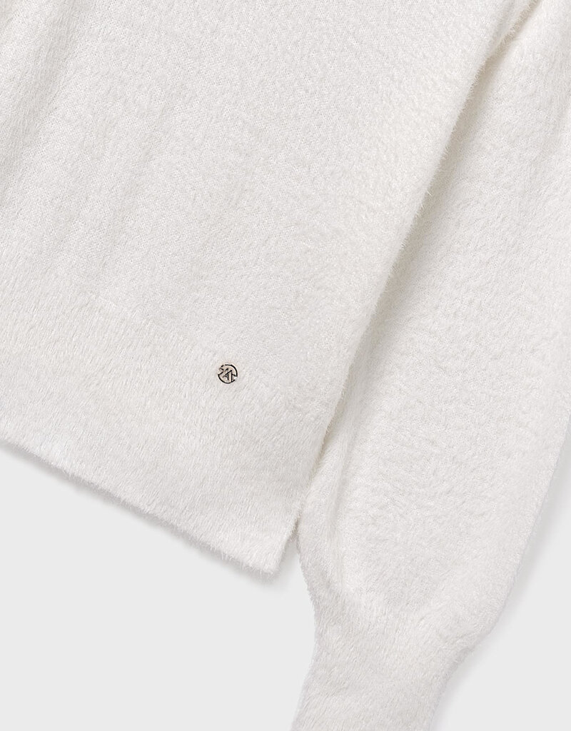 Mayoral Cream Mock Neck Sweater