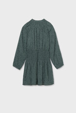 Mayoral Green Shirred Dress