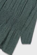 Mayoral Green Shirred Dress