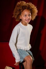 Mayoral L/S Petal Top Cream