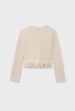 Mayoral L/S Petal Top Cream