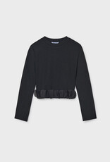 Mayoral L/S Petal Top Black