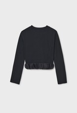 Mayoral L/S Petal Top Black