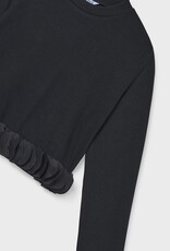 Mayoral L/S Petal Top Black