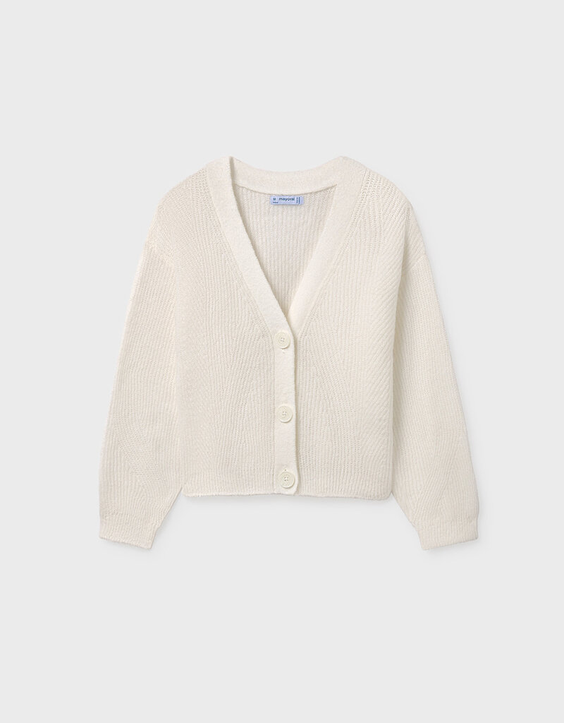 Mayoral Knit Cream Cardigan