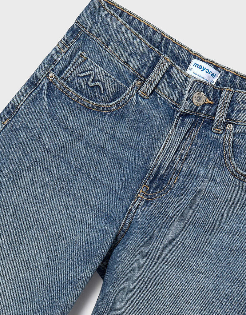 Mayoral Girls Relax Long Denim Pants