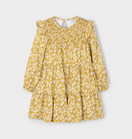 Mayoral Yellow Flower Print Dress