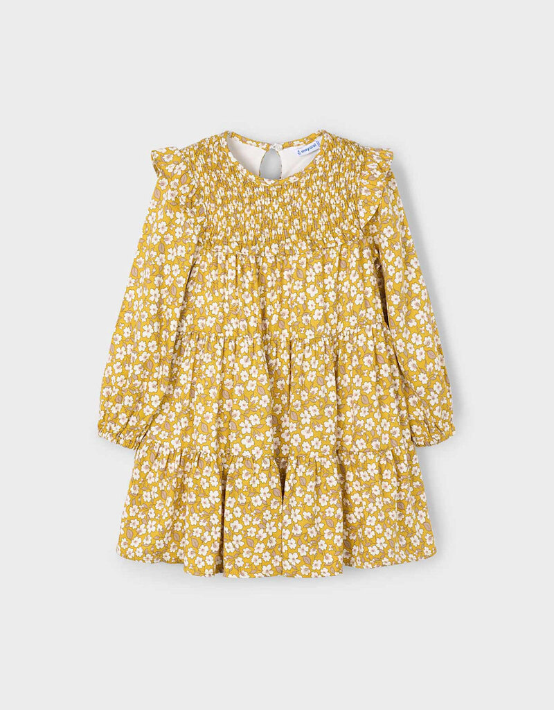 Mayoral Yellow Flower Print Dress