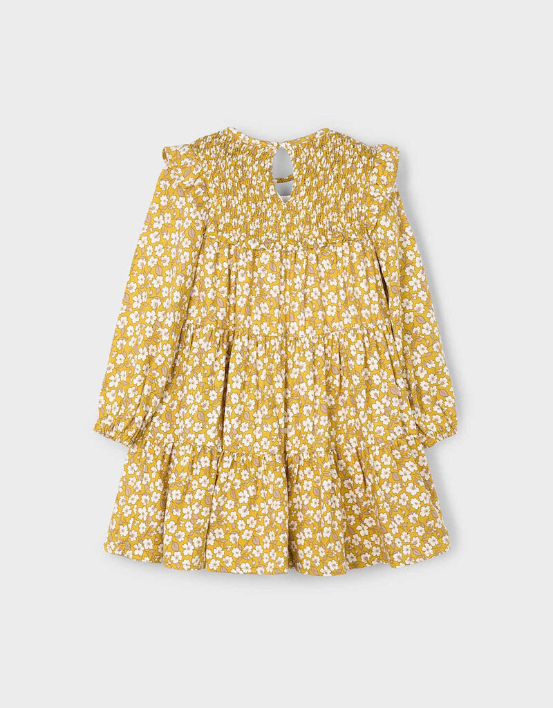 Mayoral Yellow Flower Print Dress