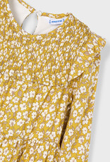 Mayoral Yellow Flower Print Dress