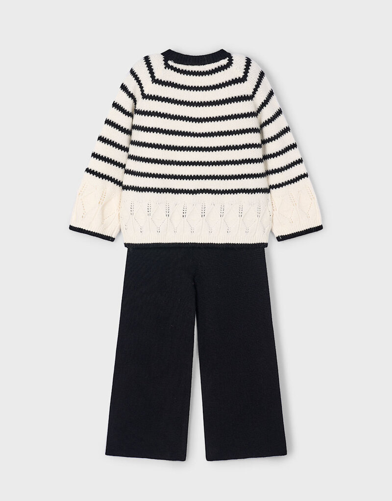 Mayoral Black Pant Sweater Set