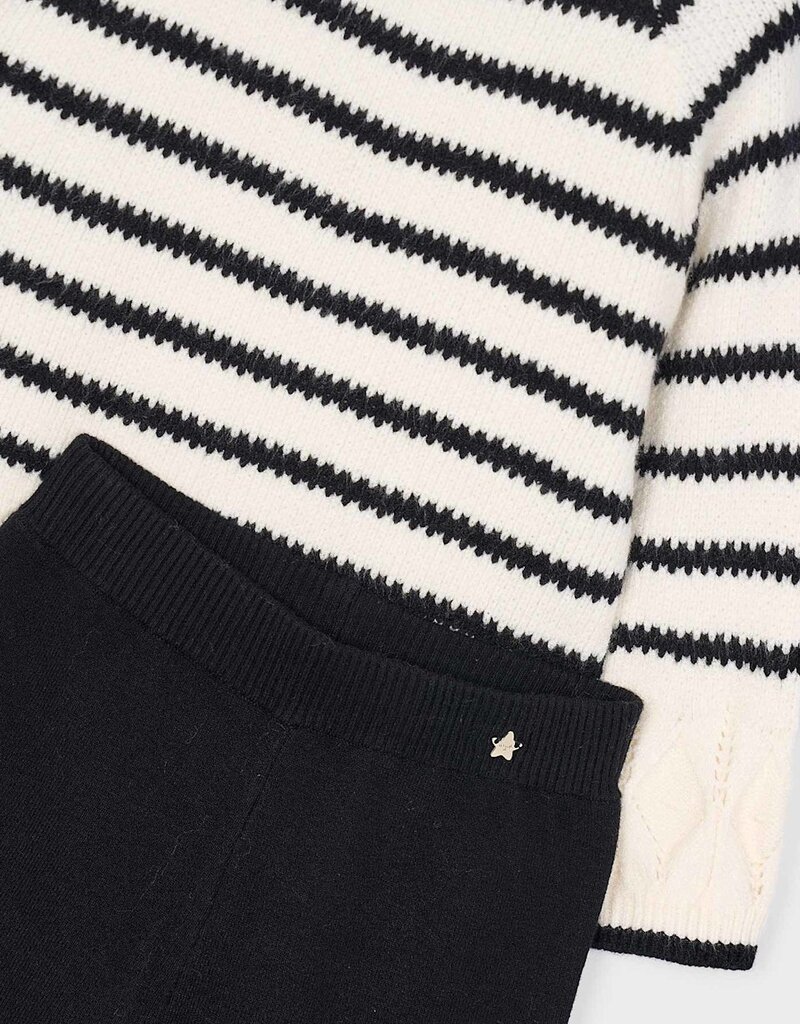 Mayoral Black Pant Sweater Set