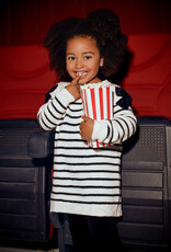 Mayoral Cream Black Knit Dress