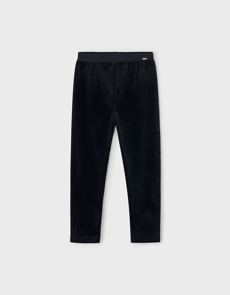 Mayoral Velvet Black Leggings