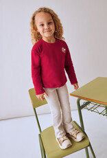 Mayoral Rib Knit Flare Leggings Sand