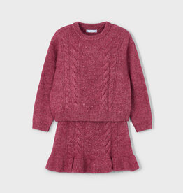 Mayoral Cherry Tricot Sweater Set