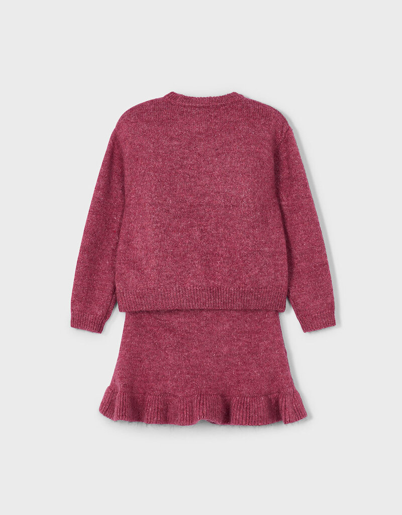 Mayoral Cherry Tricot Sweater Set