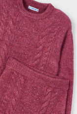 Mayoral Cherry Tricot Sweater Set