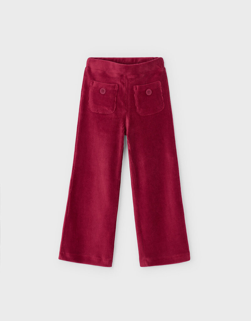 Mayoral Cherry Wide Whale Knit Pants