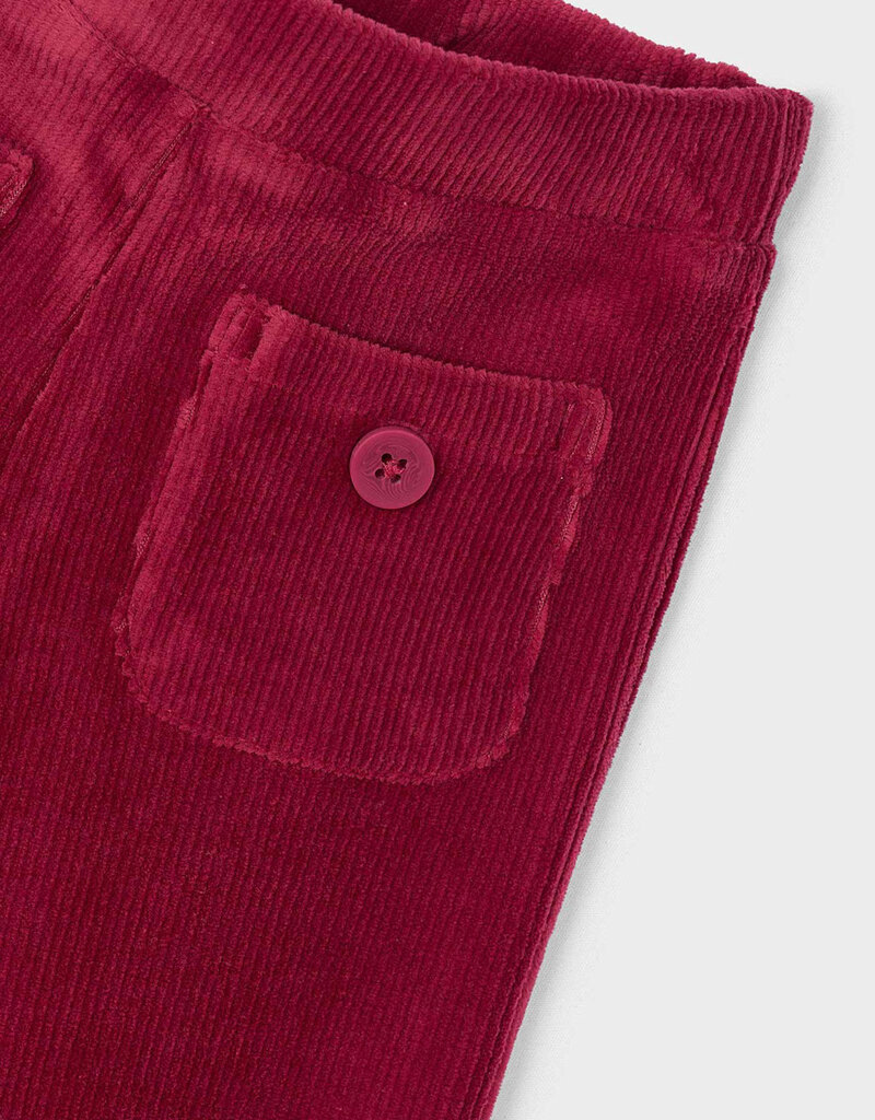 Mayoral Cherry Wide Whale Knit Pants