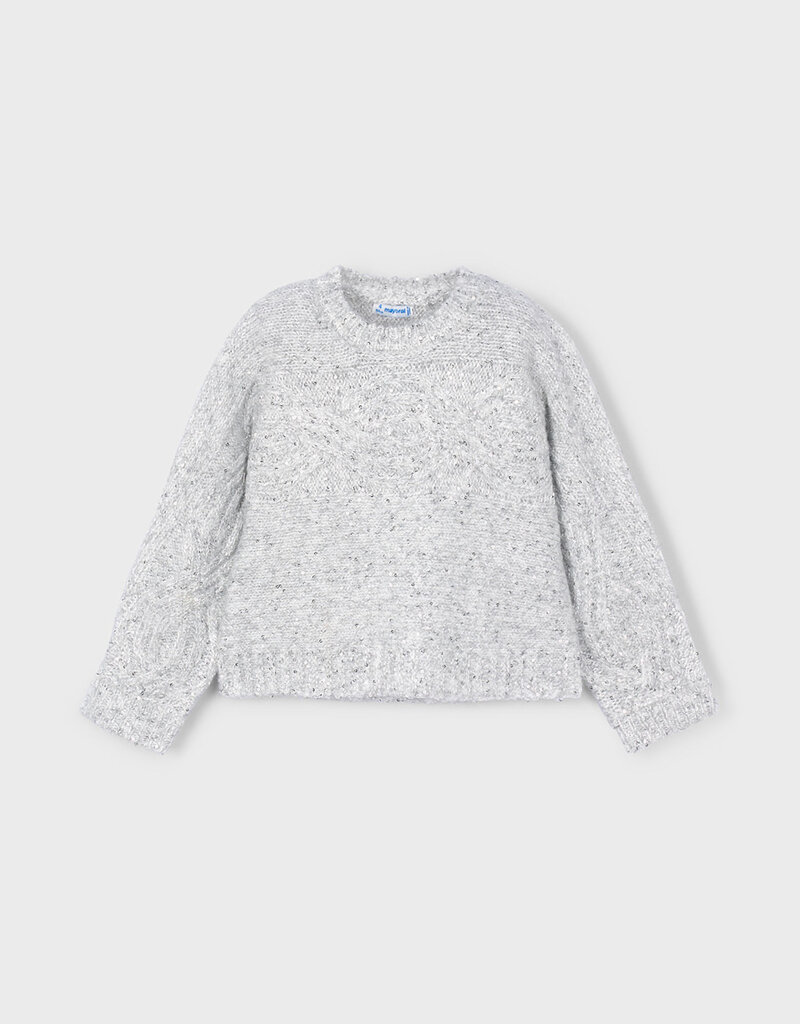Mayoral Silver Sequin Sweater