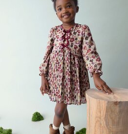 Mayoral Cherry Pleated Printed Dress