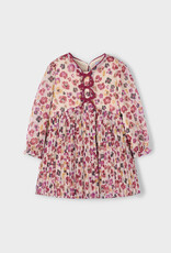 Mayoral Cherry Pleated Printed Dress