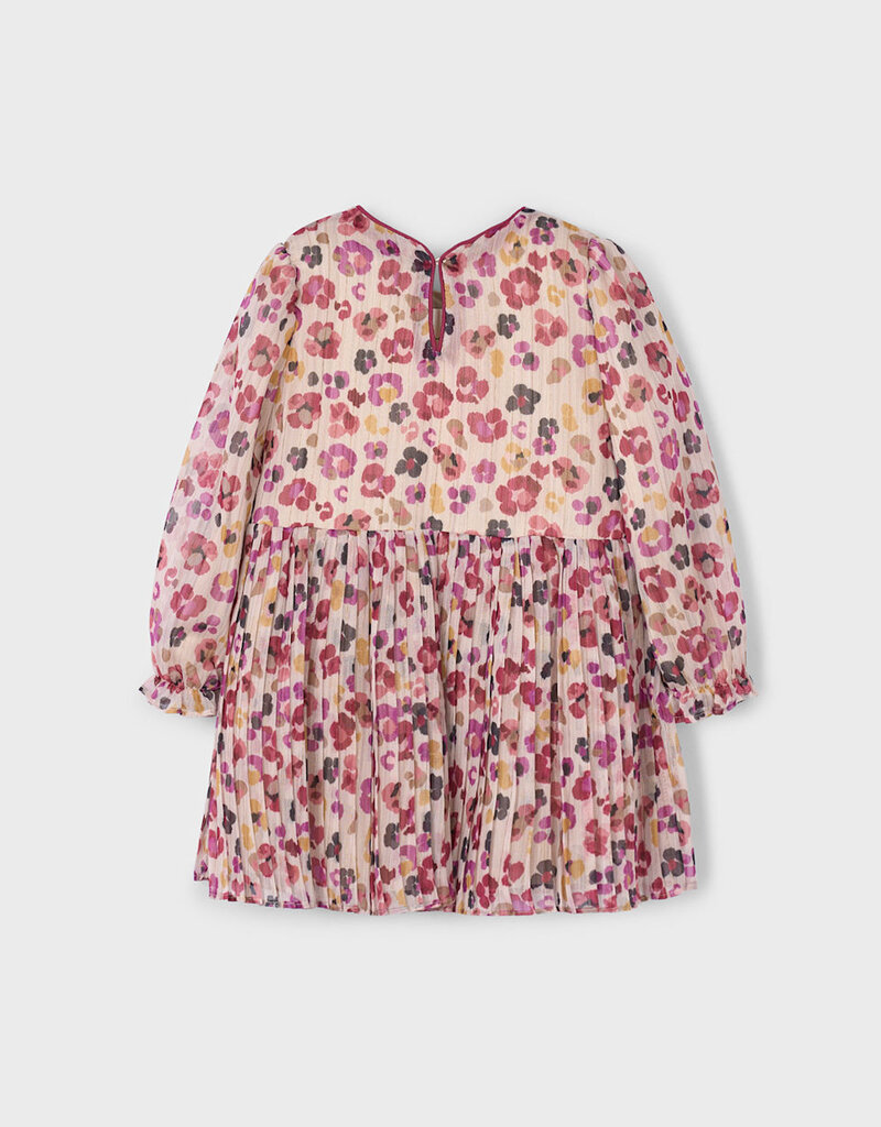 Mayoral Cherry Pleated Printed Dress