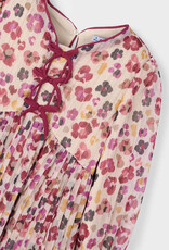 Mayoral Cherry Pleated Printed Dress