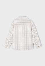 Mayoral L/S Cream Check Buttondown Shirt