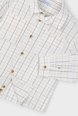 Mayoral L/S Cream Check Buttondown Shirt