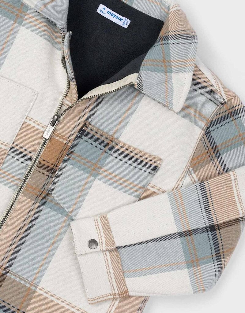 Mayoral Zip Carmel Plaid jacket