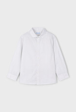Mayoral L/S White Buttondown Shirt w/Small Print