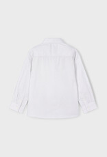 Mayoral L/S White Buttondown Shirt w/Small Print