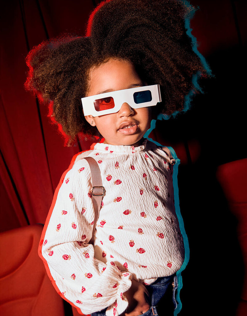 Mayoral L/S Strawberry Print Top