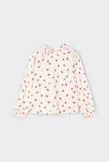 Mayoral L/S Strawberry Print Top