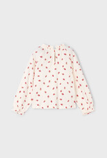 Mayoral L/S Strawberry Print Top