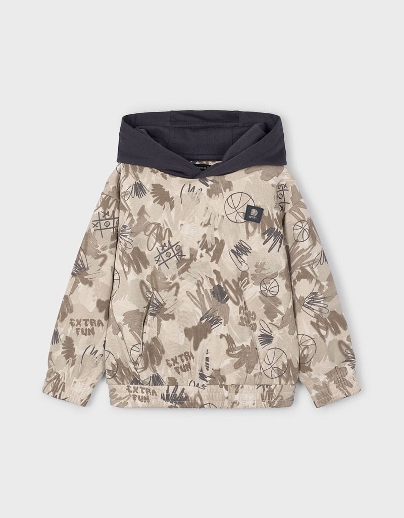 Mayoral Printed Pullover Tan