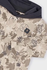 Mayoral Printed Pullover Tan